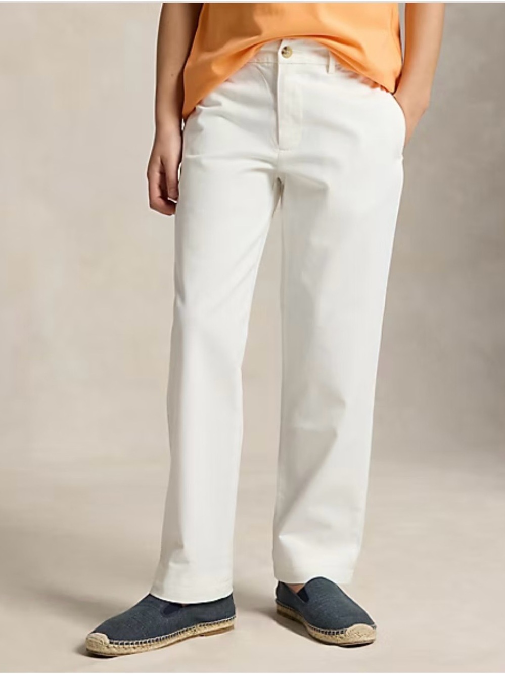 Ralph Lauren boy white Straight-Leg Kids Chinos